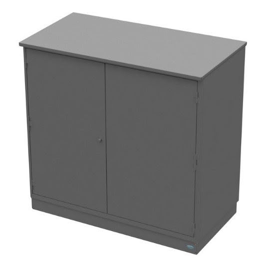 Two door grey enclosure cabinet