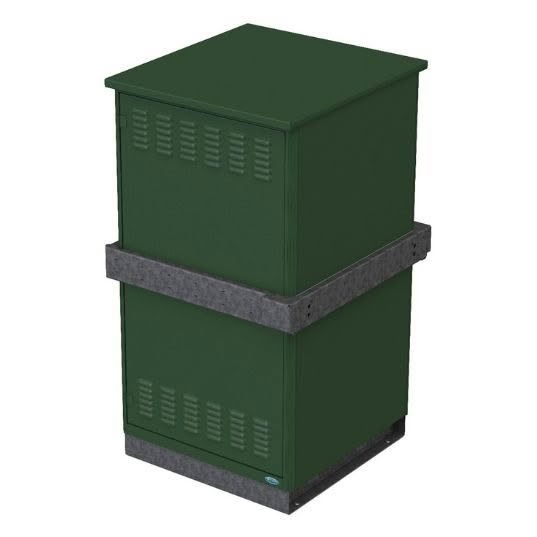 Enclosure cabinet with base mount