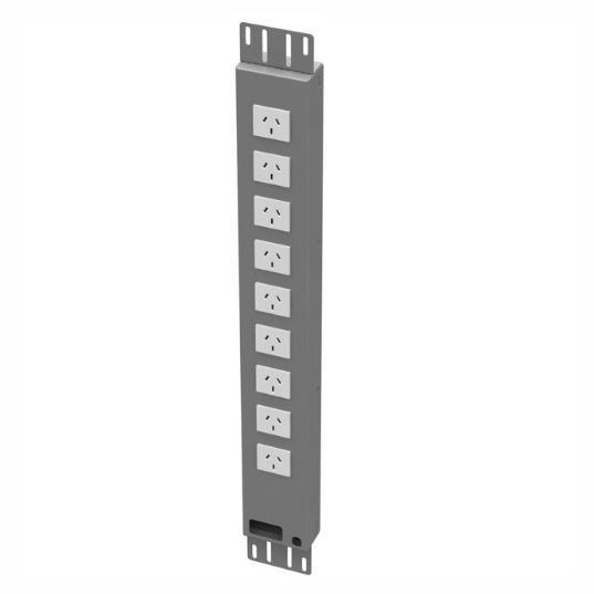Rack power strip with multiple outlets