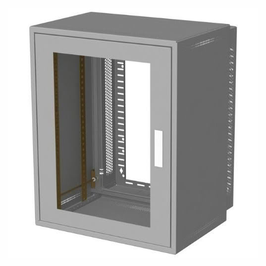 Wall mount enclosure cabinet glass
