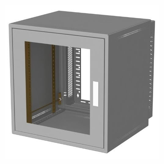 Indoor enclosure cabinet glass