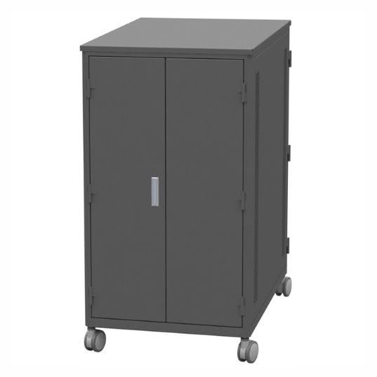 Mobile enclosure cabinet double door
