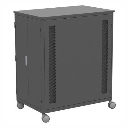 Mobile cabinet with side ventilation
