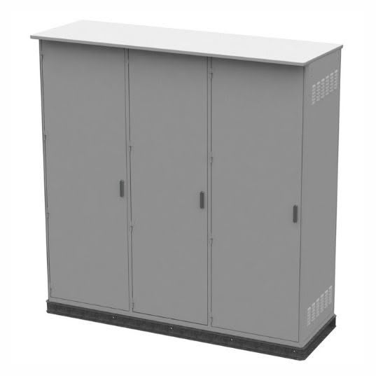 Triple door industrial enclosure