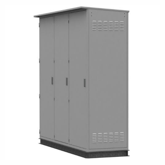 Enclosure cabinet with side vents