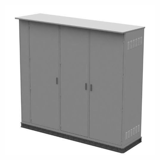 Two section multi door enclosure