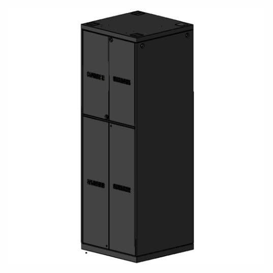 4 bay 4 door colocation cabinet