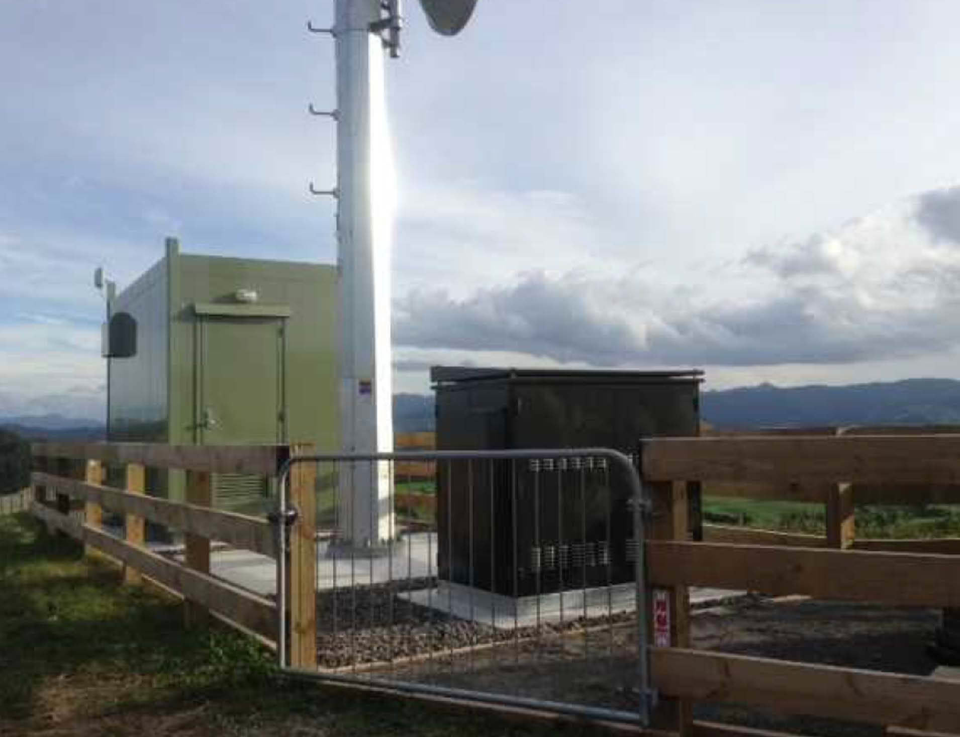Telecom battery cabinet site setup