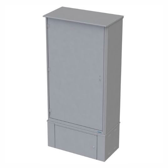 Outdoor cable cross-connect enclosure